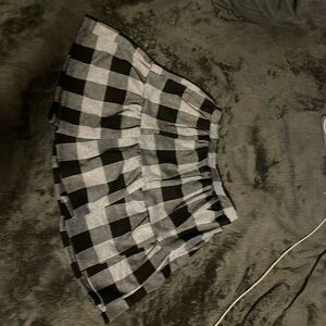 plaid skirt